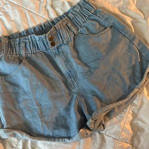 Denim shorts